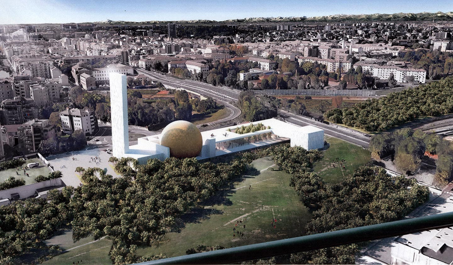 Un fiume verde per Milano, Ex Scalo Farini, la Moschea di Milano