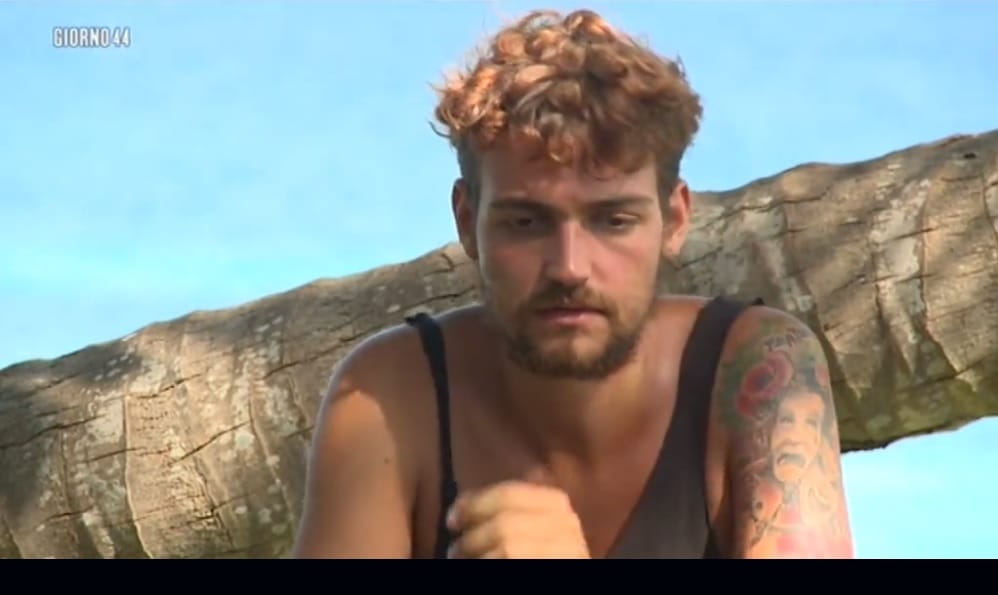 Valerio Scanu durante la decima edizione dell’Isola dei Famosi